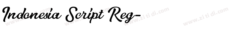 Indonesia Script Reg字体转换